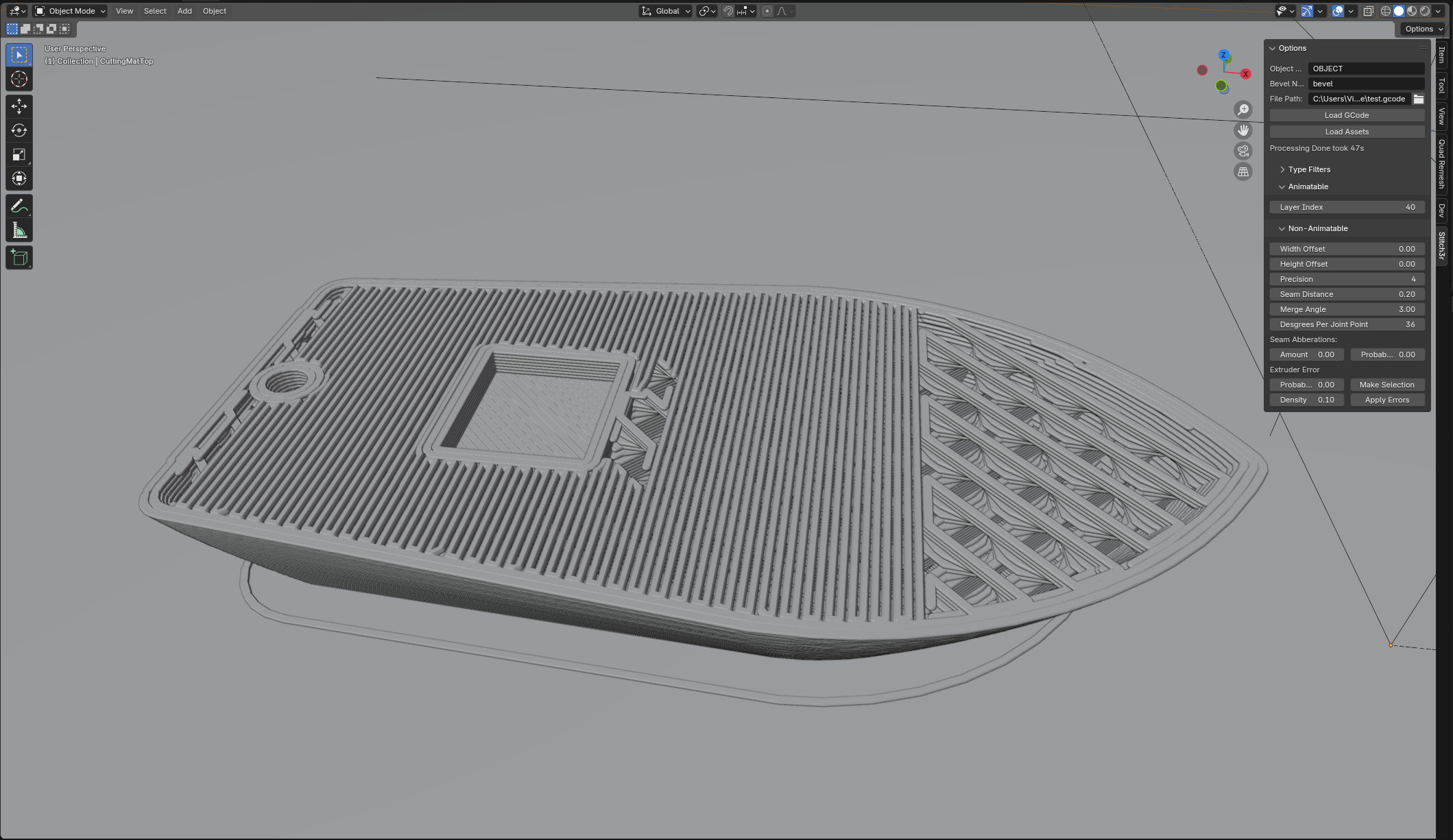 Layer Inded: 40, Total Layers: 240